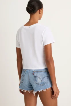 AMO Denim Babe Tee - White
