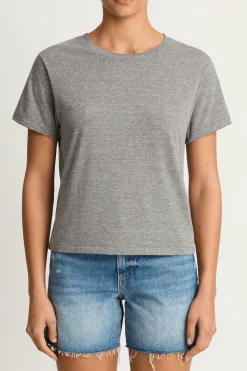 AMO Denim Classic Tee - Heather Grey