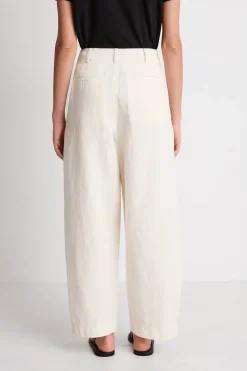 Apiece Apart Bari Crop Trouser - Cream
