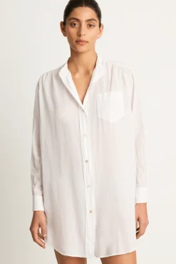 Cali Dreaming Lido Shirt Dress - White