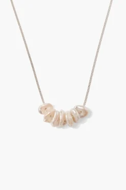 Chan Luu Anini Pearl Necklace - Silver