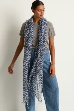 Chan Luu Cashmere & Silk Scarf - Estate Blue Tile