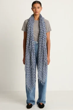 Chan Luu Cashmere & Silk Scarf - Estate Blue Tile