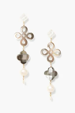 Chan Luu Clover MOP Mix Tiered Earrings - FINAL SALE