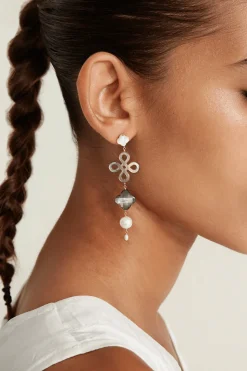 Chan Luu Clover MOP Mix Tiered Earrings - FINAL SALE