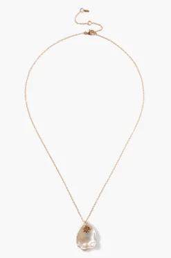 Chan Luu 14k Kilauea Necklace - White Pearl