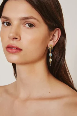 Chan Luu Labradorite Mix Rise Earrings