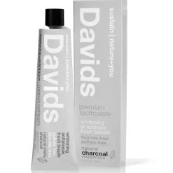 Davids Premium Toothpaste Charcoal & Peppermint 5.25 oz
