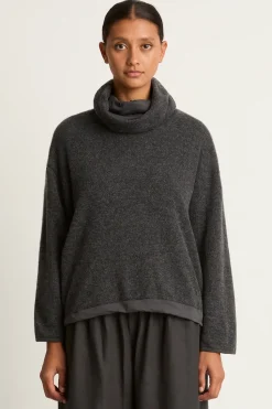 Elsa Esturgie Minuit Turtleneck Sweater - Grey