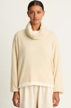 Elsa Esturgie Minuit Turtleneck Sweater - Ecru