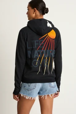 FREECITY Circa '99 LIFENATURELOVE Polyblend Fluff Zip Hoodie - Deepspa