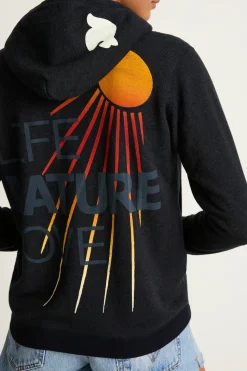 FREECITY Circa '99 LIFENATURELOVE Polyblend Fluff Zip Hoodie - Deepspa