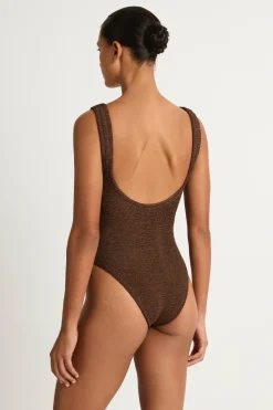 Hunza G Celine One Piece - Metallic Chocolate