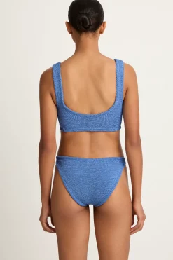 Hunza G Juno Bikini - Metallic Denim