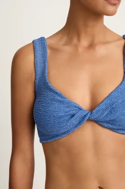 Hunza G Juno Bikini - Metallic Denim