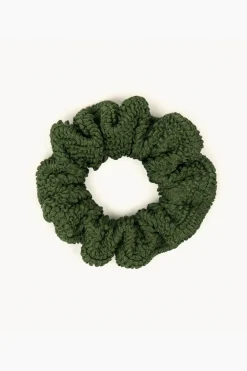 Hunza G Scrunchie in metallic khaki