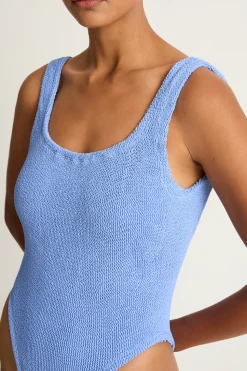 Hunza G Square Neck One Piece - Cornflower