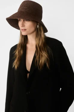 Janessa Leoné Felix Bucket Hat - Dark Earth