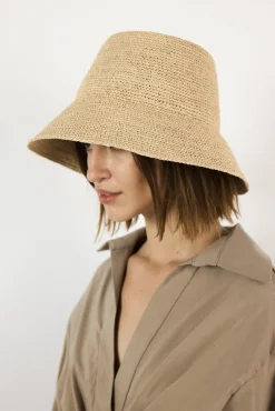 Janessa Leonè Felix bucket hat in natural