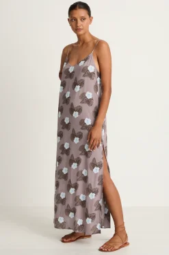 Mai Aria Maxi Dress - Blue Hibiscus