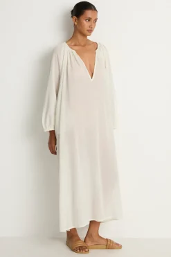 MIKOH Aniwa Maxi Dress - Chalk