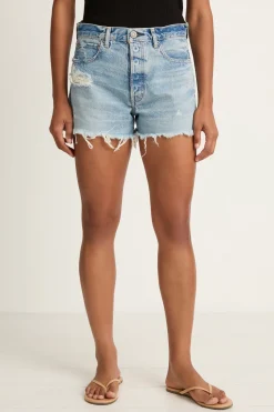 Moussy Vintage Ridgemere Shorts - Light Blue