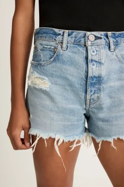 Moussy Vintage Ridgemere Shorts - Light Blue