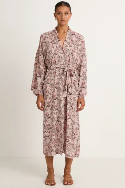 Natalie Martin Diane Smoking Jacket - Heirloom Rose