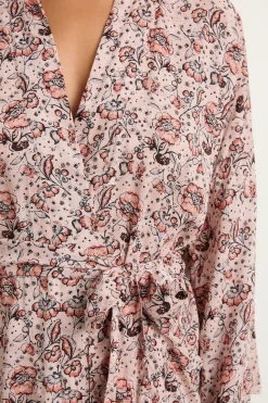 Natalie Martin Diane Smoking Jacket - Heirloom Rose