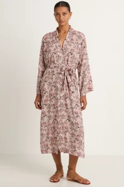Natalie Martin Diane Smoking Jacket - Heirloom Rose