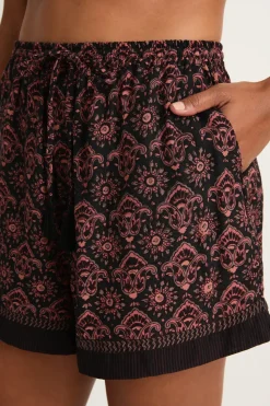 Natalie Martin Jasper Short - Fleur-De-Lis Black