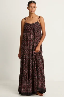 Natalie Martin Melanie Dress - Fleur-De-Lis Black