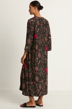 Natalie Martin Silk Isobel Dress - Lehua Black