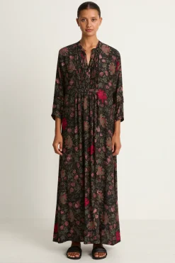 Natalie Martin Silk Sammie Maxi - Lehua Black