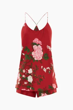 Olivia Von Halle Bella Camisole Set - Tardieau Red