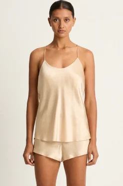 Olivia Von Halle Bella Camisole Set - Caramel