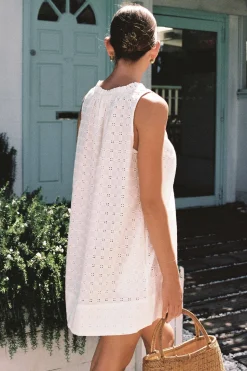 Peony Summer Mini Dress - Gardenia