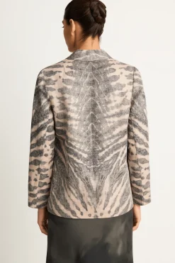 Raquel Allegra Clarissa Blazer - Khaki & Charcoal