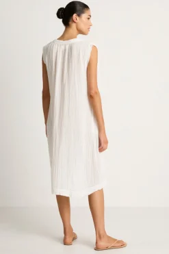 9SEED Fez midi dress in white
