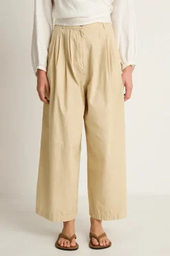 Shaina Mote Volume Trouser - Beige - FINAL SALE