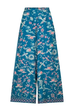 SPELL Desert Bandita Wide Leg Pant - Cobalt