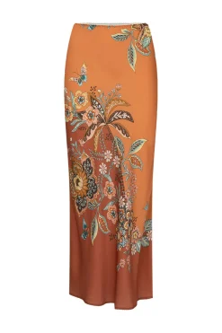 SPELL Mojave Lily Bias Skirt - Amber