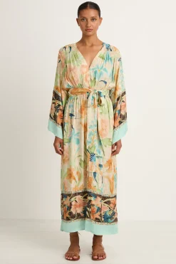 SPELL Painters Garden Gown - Seafoam