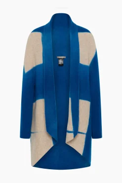 Suzusan Cashmere Seamless Upside Down Cape - Royal Blue