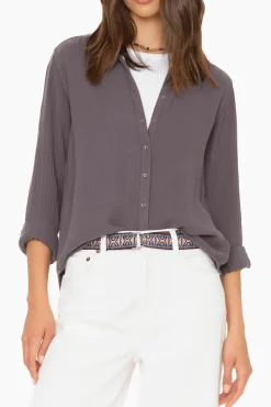 Xirena Scout Shirt - Charcoal